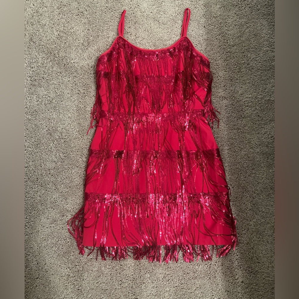 Altar’d State - Hot Pink Fringe Dress